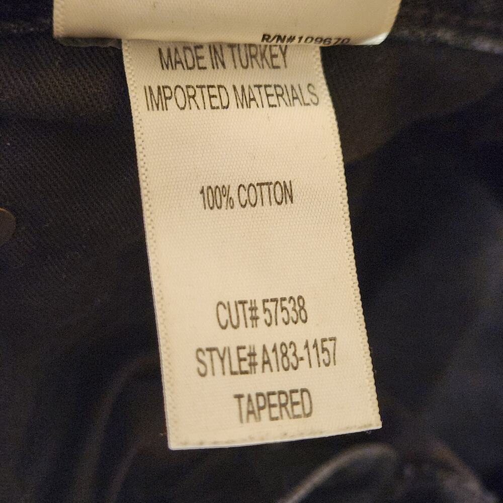 AGOLDE Women's 29 Tapered Baggy Rigid Denim High Rise Jean Shambles Washed Black - Picture 9 of 11